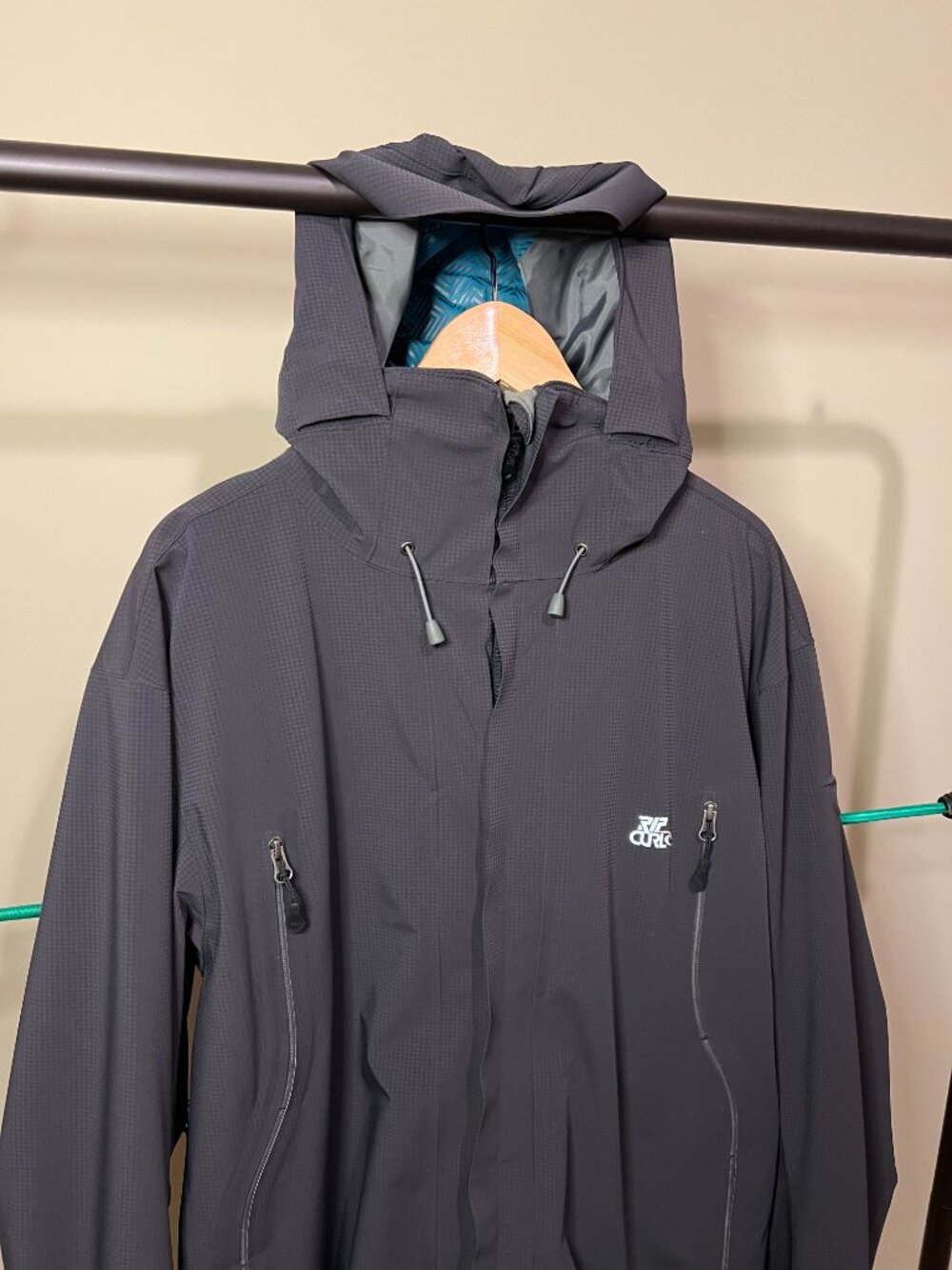 RIPCURL Vintage Snowboard Ski Jacket Waterproof 4-Way Stretch Black Size Large - Picture 5 of 10
